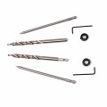 Panovos 2pcs 1 4 Hex Shank Pocket Hole Drill Bit 3 8 9 5mm Replacement Twist Step With Depth Stop Collar For Manual Jig System 