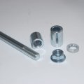 Minho 12mm 220mm Front Rear Axle With Bush 30mm 20mm 5mm Fit For Pit Pro Dirt Bike Scooter Quad Atv