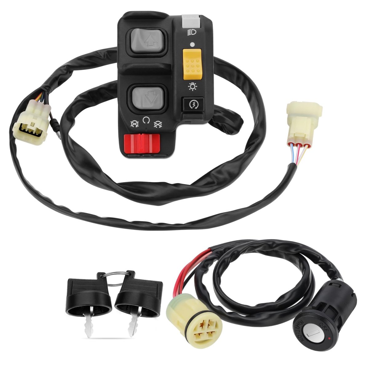 Handlebar Key Switch For Honda Foreman 450 Es Trx450fe 1998-2004 Electric Shift 35020-hn0-a11 35100-hn0-a02 35100-hp5-600