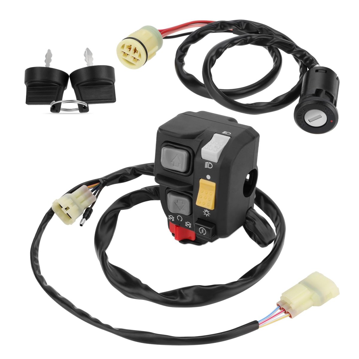 Handlebar Key Switch For Honda Foreman 450 Es Trx450fe 1998-2004 Electric Shift 35020-hn0-a11 35100-hn0-a02 35100-hp5-600