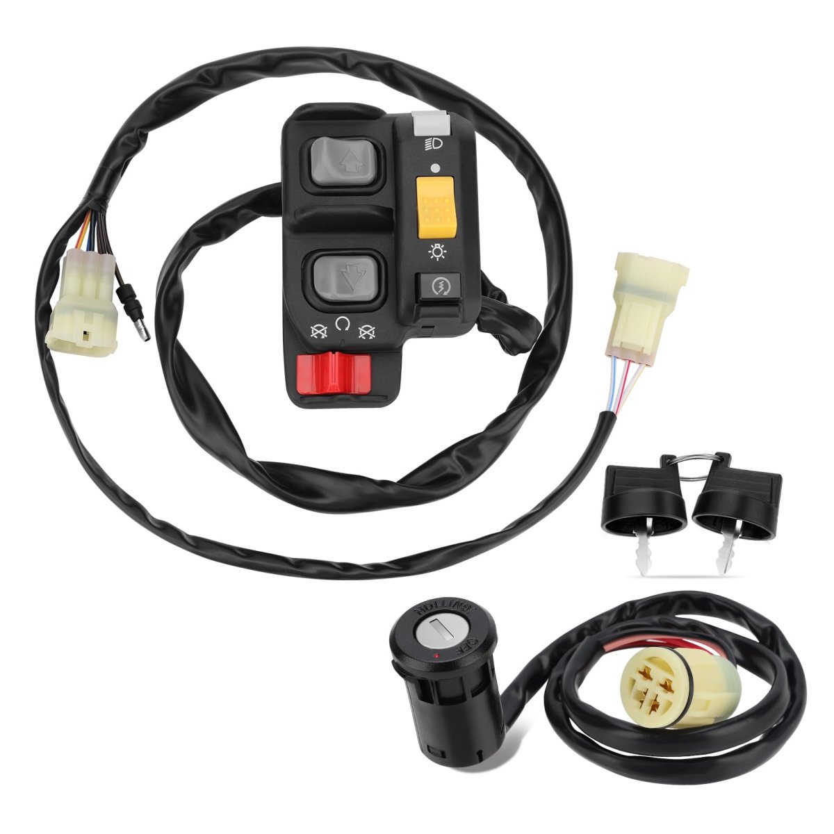 Handlebar Key Switch For Honda Foreman 450 Es Trx450fe 1998-2004 Electric Shift 35020-hn0-a11 35100-hn0-a02 35100-hp5-600