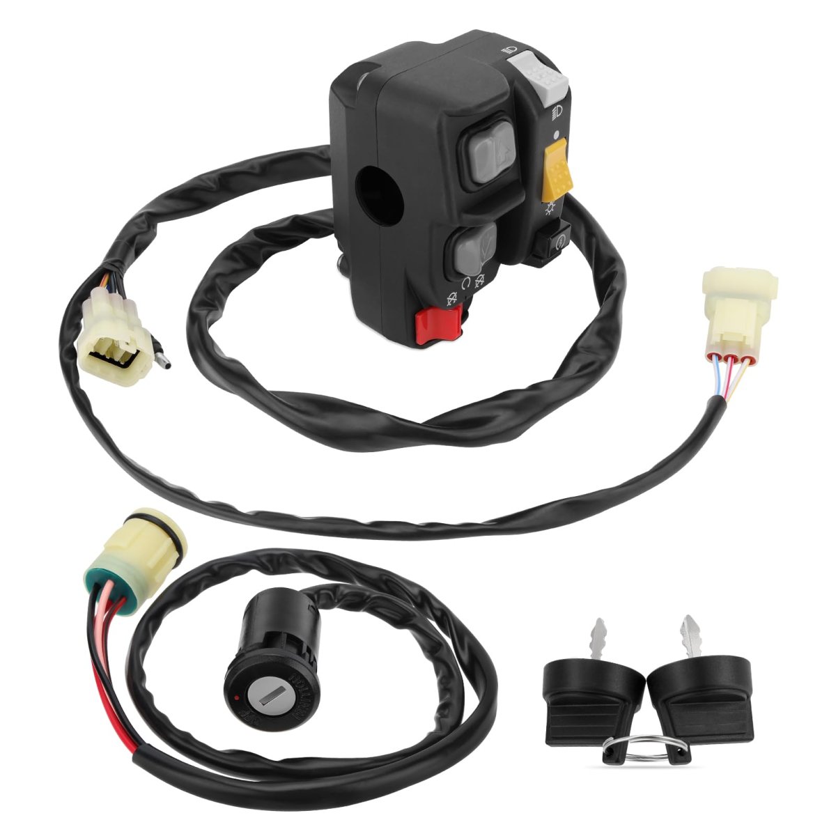 Handlebar Key Switch For Honda Foreman 450 Es Trx450fe 1998-2004 Electric Shift 35020-hn0-a11 35100-hn0-a02 35100-hp5-600