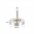 Uxcell Mirror Screws Decorative Caps Cover Nails Brushed Stainless Steel 22mm 4pcs
