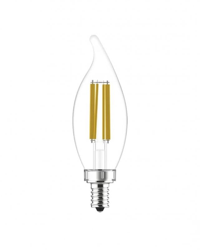 Ge Ultra Bright Led 75 Watt Equivalent Ca12 Daylight Dimmable Decorative Candle Light Bulb 3 Pack