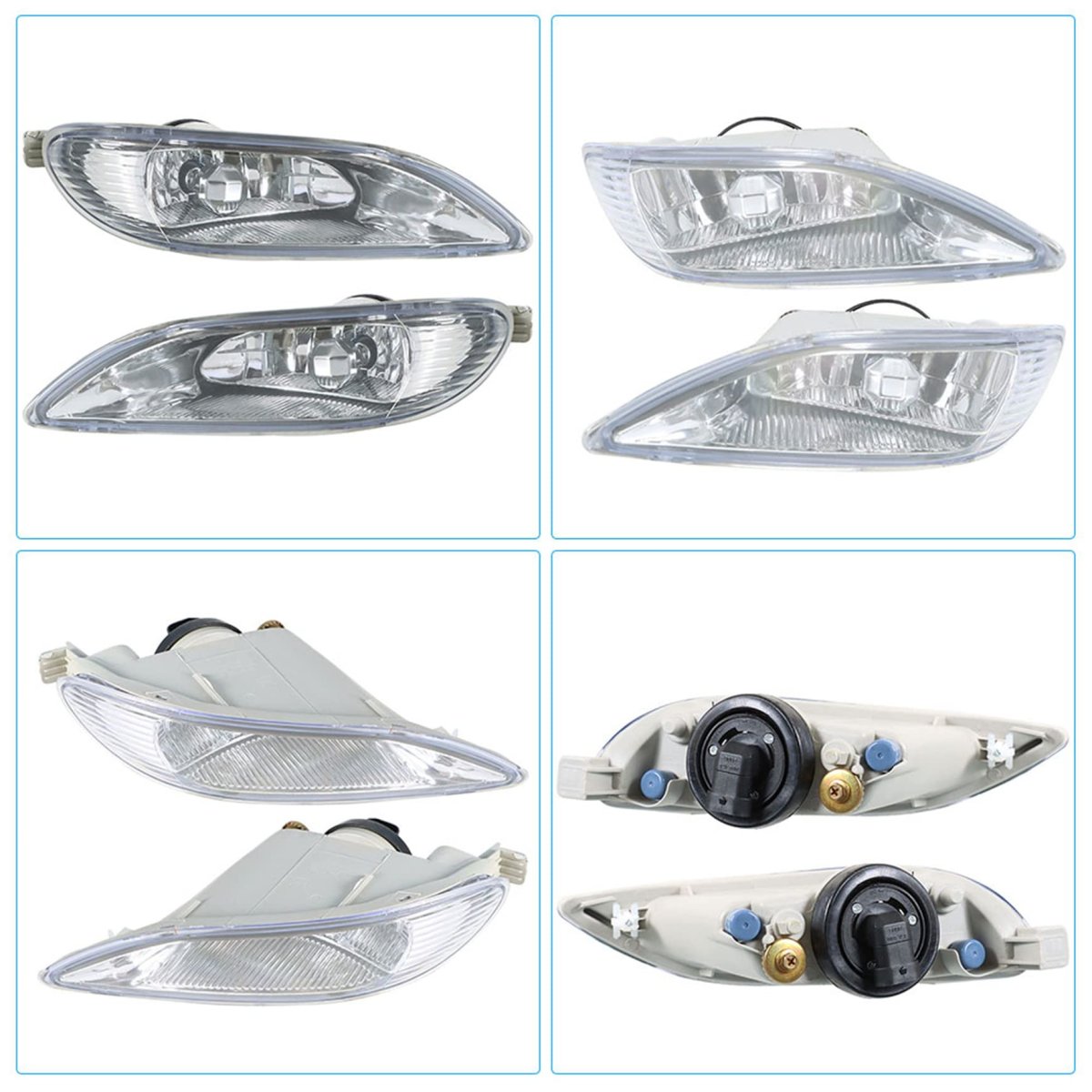 Fog Lights Replacement For Toyota Corolla 2005-2008 Camry 2002-2004 Solara 2002-2003 Clear Lens With H11 Bulbs Left And Right