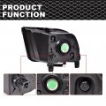 G-plus Headlights Compatible With 2005-2009 Ford Mustang Not Fit Factory Xenon Hid Models Not For Shelby Gt50 Gt500kr Smoky