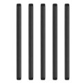 5pcs 1 2 In X 12 Galvanized Male Threaded Pipes Black Pre Cut Plumbing Pipe Fittings For Diy Furniture Shelving And Home 