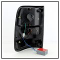 Acanii For 2004-2008 Ford F150 Lobo Pickup Black Housing Smoked Full Led Tail Lights Brake Lamps G2 Driver Passenger