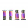 Yaruijia Titanium Allen Bolts M5x14 5mm Rear Derailleur Cycling Jockey Wheel Screws Bike Parts Pack Of 4 M5x14 Rainbow