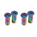 Yaruijia Titanium Allen Bolts M5x14 5mm Rear Derailleur Cycling Jockey Wheel Screws Bike Parts Pack Of 4 M5x14 Rainbow