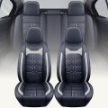Auto Car Seat Cover Full Set For Infiniti Fx35 Fx45 M35 Black And Gray 3d Soft Microfiber Leather Universal Fit 5 Pads With 