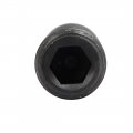 Uxcella M12 Dia 12mm Length Head Hex Socket Cup Point Grub Screw Black Din916 30pcs
