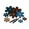Scotch-brite Star Aluminum Oxide 4 Diameter Very Fine Grit Blue Pack Of 50 