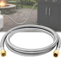 6ft Propane Hose Extension 3 8 In Female Flare Lp Gas Line Stainless Steel Braided With Solid Brass Fittings For Rv Grill Fire 