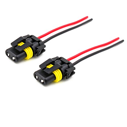 2PCS 9005 9006 Headlight//Fog Light Male Replace Adapter Harness Socket Wire Plug