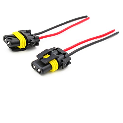 WINOMO 2pcs H11 Female Adapter Wiring Harness Sockets Wire for Headlights Fog Lights WINOMO 2pcs H11 Female Adapter Wiring Harness Sockets Wire for Headlights Fog Lights