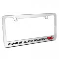Ipick Image Made For Dodge Challenger R T 3d Embossed Letters On Mirror Chrome Metal License Plate Frame