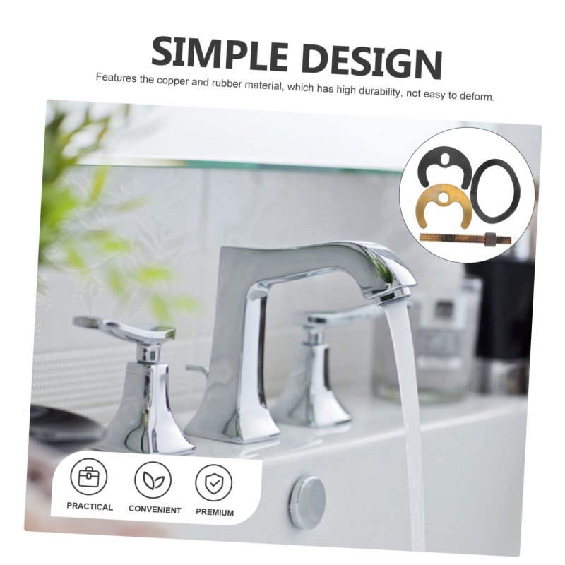 1 Set Bracket For Repairing Faucet Hot Cold Fixing Tool Nut Kitchen Accessory Tap Kit Stainless Steel Circlip Anti-loose