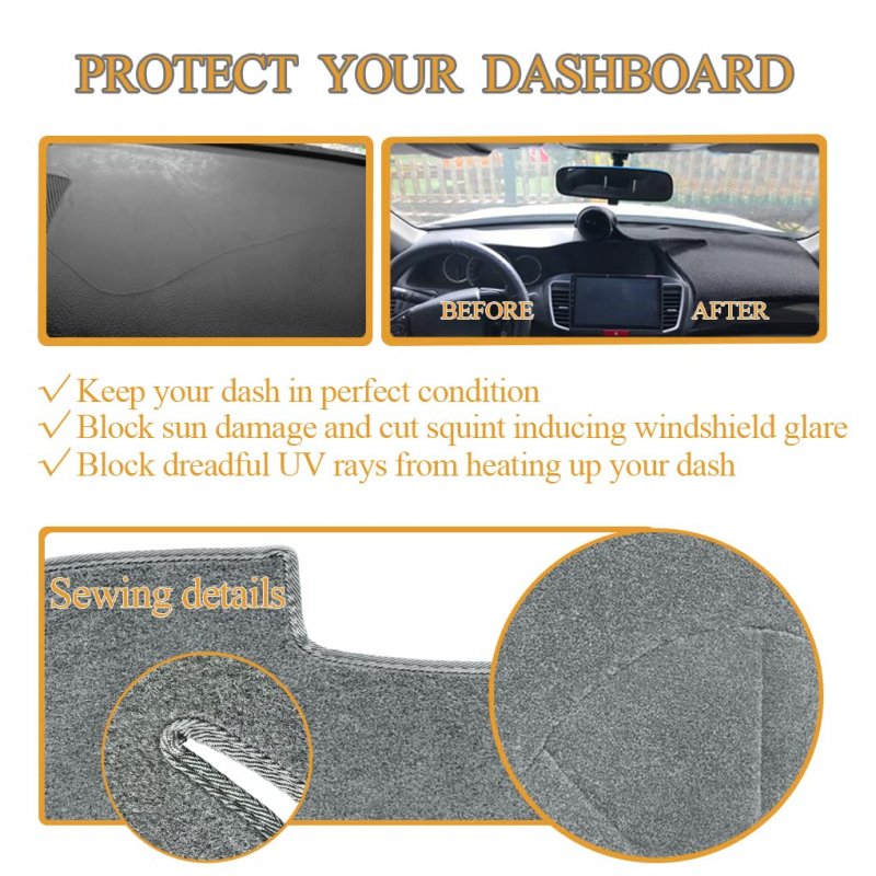 Dashboard Cover Dash Mat Pad Carpet Custom Fit For Nissan Armada 2004 2005 2006 2007 W O Navigation Dark Gray Y59