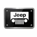 Ipick Image Made For Jeep Grill Uv Graphic Black 3 8 Thick Solid Billet Aluminum 2 Inch Tow Hitch Cover