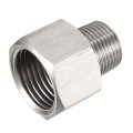 Pipe Fitting Adapter 3 8 G Male X 1 2 Female Stainless Steel For Water Oil Air Pressure Gauge 