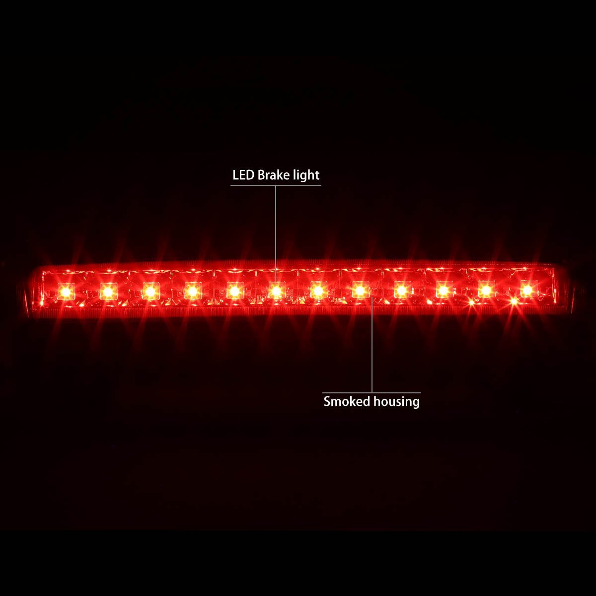 Headlight Bumper And 3rd Brake Light Kit For Gmc Yukon Gmt800 Black Housing Amber Corner With Smoke Lens Fits 2000 To 2006 Xl