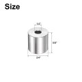 10pcs Stainless Steel Spacers 1 4 In Bore X 3 Od 5 8 Length Round Metal Screw Bushing Plain Finish For M6 Screws Bolts And Rods