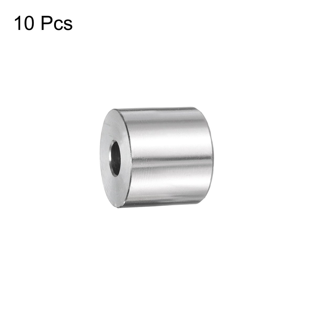 10pcs Stainless Steel Spacers 1 4 In Bore X 3 Od 5 8 Length Round Metal Screw Bushing Plain Finish For M6 Screws Bolts And Rods