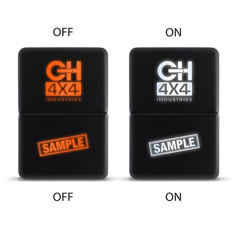 Ch4x4 Small Dual Push Switch For Toyota Tacoma Fj Cruiser Land Fortuner Hilux 4runner Prado 12v 3amp A Lightbar Fog Lights