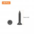 Uxcell 40pcs Flat Head Torx Screws M3 X 16mm 304 Stainless Steel Countersunk Self Tapping Anti-theft Wood Tamper Resistant Fit