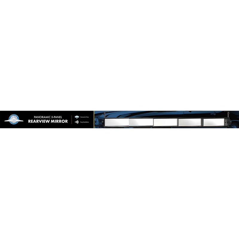 United Pacific 60051 Panoramic 5-panel Rearview Mirror 1 Pack