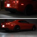 Vipmotoz Smoke Lens Red Full Led Rear Side Marker Light Parking Lamp For 2010-2015 Chevy Camaro Driver Passenger