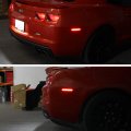 Vipmotoz Smoke Lens Red Full Led Rear Side Marker Light Parking Lamp For 2010-2015 Chevy Camaro Driver Passenger