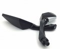 Hongk- Motorcycle Black Diamond Blade Style Rearview Mirrors 8mm 10mm Compatible With Standard Metric Screws 7 8 Handlebar