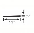 Roppe Transition Reducer Profile 45 Black 1 8 H X 9 L 5 W