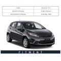 Spieg Fo1321459 Passenger Side Mirror Replacement For Ford Fiesta 2011-2013 Power Heated With Spotter Black Ptm Cover 5pin Rh