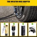 2026 New Tire Inflator Hose Adapter With 360a Swivel Air Chuck 11 Lock On Rotating Nozzle Converting Nuts Compatible For Most