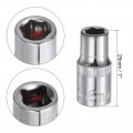 Uxcell 4 Pcs 1 4-inch Drive 6mm 6-point Shallow Socket Metric Steel With Chrome Plated