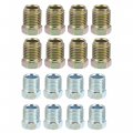 Uxcell 1 Set 25 Ft Of 5 16 Inch Od Brake Line Tubing Kit Flexible Copper Coated Tube Roll Coil With Inverted Flare Fittings