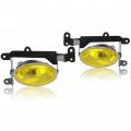 Ecotric Driving Fog Lights Compatible With 2006-2008 Honda Civic 2dr Coupe Yellow Replacement For Ho2890114 08v31-sva-111 Lamp