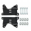 Waltyotur Front Bumper Left And Right Sides Outer Bracket Black Steel Replacement For Silverado 2500hd 3500hd 2007-2010