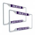Kansas State University Metal License Plate Frame For Front Or Back Of Car Officially Licensed Mascot 2-pack 