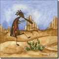 Southwest Kokopelli Sampler I By Sara Mullen Ceramic Accent Tile 8 X Kitchen Decor Backsplash 