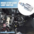 A Absopro Brake Stop Light Lamp Switch No 8434047020 Pedal Control For Toyota Corolla 2005-2008 Plastic Silver Tone White