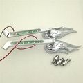 Custom Chromed Flame Shape Led Turn Signal Integrate Mirrors For All Kawasaki Suzuki Cruiser Bikes B019dkgtys 
