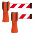 Electriduct Traffic Cone Topper 3 Meters 9 8 Feet Retractable Belt Orange Pack Of 2 