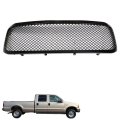 Front Bumper Grille Upper Glossy Black Mesh Replacement For F250 F350 Excursion 1999-2004 1c3z8200baa 