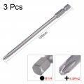 Uxcell 3 Pcs 4 5mm Ph2 Magnetic Phillips Screwdriver Bits 1 Inch Hex Shank 72-inch Length S2 Power Tool