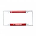 Denmark Flag License Plate Frame For Front Or Back Of Car Vehicle Truck Danish Country 
