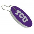 Graphics More Tcu Primary Logo Floating Keychain Oval Foam Fishing Boat Buoy Key Float 